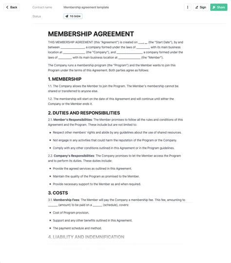 Sperm Mania Membership Agreement.